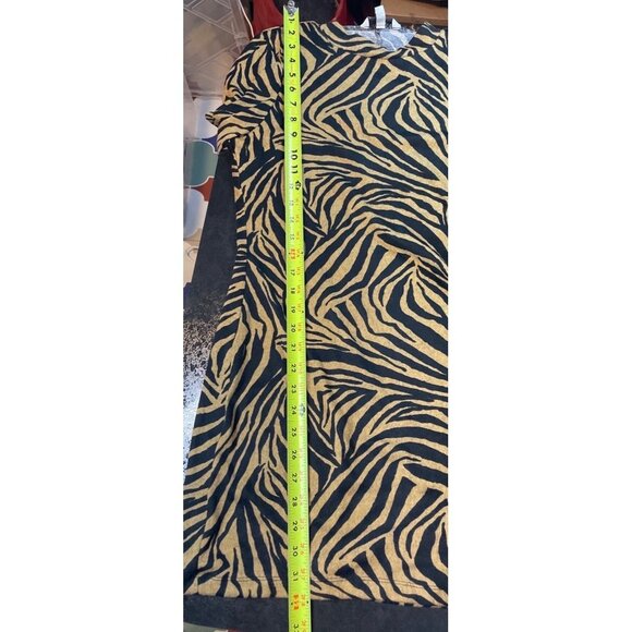 Speechless Animal Print Brown Black Long Sleeved Mock Neck Short Dress Sz XS - Picture 9 of 10